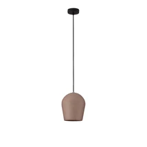 NovaLuce OMIO kültéri függeszték fém, cement, fekete, barna, E27, IP55 - NL-9919101