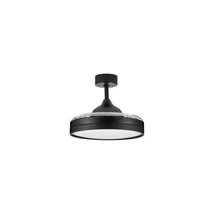NovaLuce NEVMA ventilátoros mennyezet lámpa fém, műanyag, fekete, fehér, áttetsző, LED, 36W, 3000-4000-6500K, 4100 Lm - NL-9952377