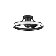 NovaLuce BREVIA mennyezeti ventilátoros lámpa fém, műanyag, fekete, LED, 35W, 3000K, 2198 Lm - NL-9952380
