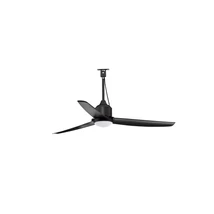 NovaLuce BLOWY mennyezeti ventilátoros lámpa fém, műanyag, fekete, LED, 17W, 3000-6000K, 1110 Lm, IP54 - NL-9952397