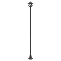 Nowodvorski AMELIA kültéri állólámpa fém, üveg, fekete, áttetsző, E27, IP44 - TL-10498