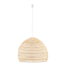 Nowodvorski BOHO függeszték fém, rattan, fehér, natúr, E27 - 11152