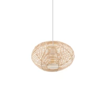 Nowodvorski RATTAN függeszték fém, rattan, fehér, natúr, E27 - 11153
