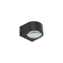 Nowodvorski NEL kültéri fali lámpa fém, üveg, fekete, LED, 5W, 3000K, 500Lm, IP54 - 11368