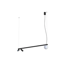 Nowodvorski FOURTY függeszték fém, üveg, fehér, fekete, GU10+G9 - 11447