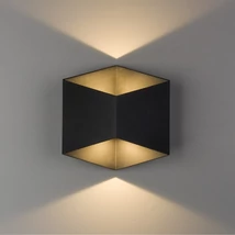 Nowodvorski TRIANGLES kültéri fali lámpa fém, üveg, fekete, LED, 10W, 3000K, 700Lm, IP54 - 8142