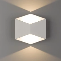 Nowodvorski TRIANGLES kültéri fali lámpa fém, üveg, fehér, LED, 10W, 3000K, 800Lm, IP54 - 8143