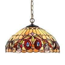 Prezent TIFFANY függeszték fém, üveg, sokszínű, E27 - 1704