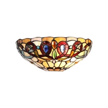 Prezent TIFFANY fali lámpa fém, üveg, sokszínű, E27 - 1707