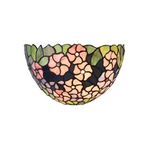 Prezent TIFFANY fali lámpa fém, Tiffany üveg, többszínű, E14 - 203