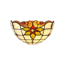 Prezent TIFFANY fali lámpa fém, üveg, többszínű, E14 - 222