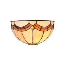 Prezent TIFFANY fali lámpa fém, Tiffany üveg, többszínű, E14 - 231