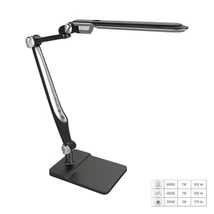 Prezent MENTOR LED asztali lámpa fém, műanyag, ezüst, fekete, LED, 12W, 950lm, 3000K-6500K - 31214