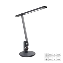 Prezent PUNK LED asztali lámpa fém, műanyag, szürke, fekete, LED, 12W, 1000lm, 3000K-6500K - 31215