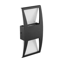 Prezent OZZ kültéri fali lámpa fém, üveg, fekete, LED, 8W, 4000K, 1000 Lm, IP44 - 31310