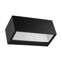 Prezent TANUK kültéri fali lámpa fém, műanyag, fekete, fehér, LED, 9W, 4000K, 820 Lm, IP54 - 31313