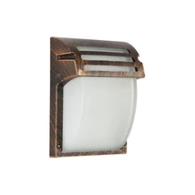 Prezent AMALFI kültéri fali lámpa fém, üveg, bronz, fehér, E27, IP44 - 39039