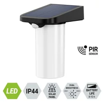 Prezent OCTO kültéri fali solar lámpa mozgásérzékelővel műanyag, fekete, fehér, LED, 2800K - 3200K, 4W, 100lm, IP44 - 65283