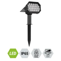 Prezent FOLD kültéri dekor solar lámpa műanyag, fekete, LED, 2800K - 3200K, 4.8W, 100lm, IP65 - 65285