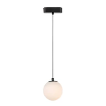Rabalux LITRACK függesztett lámpa mágneses sínrendszerhez fém, üveg, fekete, fehér, LED, 5W, 360Lm - 70131