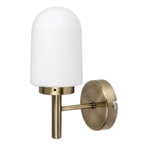 Rabalux ZENKAI fürdőszobai fali lámpa fém, üveg, bronz, fehér, E14, IP44 - 71060