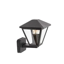 Rabalux Paravento kültéri fali lámpa fém, üveg, fekete, áttetsző, E27, IP44 - 7146