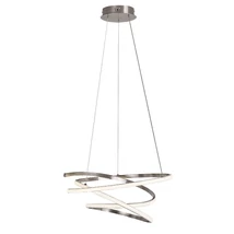 Rabalux ESILDA függeszték fém, műanyag, króm, fehér, LED, 4000K, 42W, 2200lm - Rabalux-72020