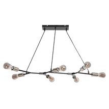 Rabalux BRANWEN függeszték fém, fekete, króm, E27 - Rabalux-72027