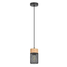 Rabalux CALLUM függeszték fém, fa, fekete, E27 - Rabalux-72041