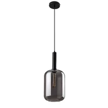 Rabalux LISSANDRA függeszték fém, üveg, fekete, áttetsző, E27 - Rabalux-72101