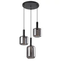 Rabalux LISSANDRA függeszték fém, üveg, fekete, áttetsző, E27 - Rabalux-72103