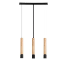 Rabalux BRAULIA függeszték fém, fa, fekete, GU10 - Rabalux-72133
