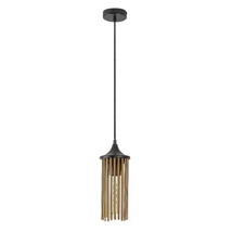 Rabalux ROXAS függeszték fém, fekete, réz, E27 - 72151