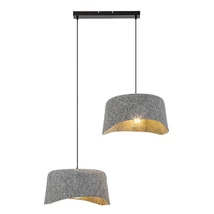 Rabalux FARELIA függeszték fém, filc, fekete, szürke, E27 - 72190
