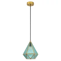 Rabalux NORAH függeszték fém, üveg, arany, kék, E14 - 72244