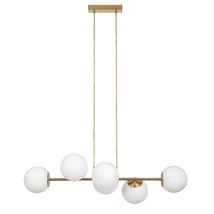 Rabalux KIARA függeszték fém, üveg, arany, fehér, E27 - 72249