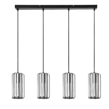 Rabalux VENESS függeszték fém, üveg, fekete, füstszín, E27 - 72256