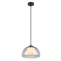 Rabalux ELOWEN függeszték fém, üveg, fekete, füstszín, fehér, G9 - 72275