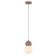Rabalux GELLIA függeszték fém, üveg, rózsaszín, fehér, G9 - 72280