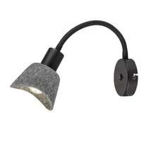 Rabalux FARELIA fali lámpa fém, filc, fekete, szürke, E14 - 73009