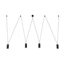 Rabalux SENOBIA függeszték fém, akrill, fekete, fehér, GU10 - 73038
