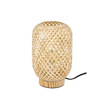 Rabalux ALINAFE asztali lámpa fa, rattan, E14 - Rabalux-74016