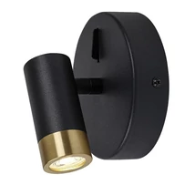 Rabalux KADIR fürdőszobai fali lámpa fém, fekete, arany, LED, 3W,4000K, 270Lm, IP44 - 75040