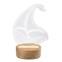Rabalux AKALI dekor lámpa fa, akrill, áttetsző, LED, 3000K, 2W, 50lm - Rabalux-76001