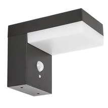 Rabalux Zrebar kültéri fali szolár lámpa mozgásérzékelővel fém, műanyag, fekete, fehér, LED, 4000K, 6W, 450lm, IP44 - 77009