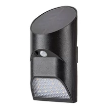 Rabalux Sepik kültéri fali szolár lámpa mozgásérzékelővel műanyag, fekete, fehér, LED, 4000K, 3,6W, 150lm, IP44 - 77013
