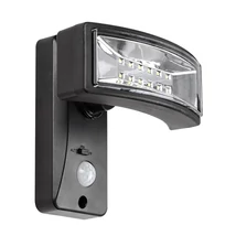 Rabalux Valpovo kültéri fali szolár lámpa mozgásérzékelővel műanyag, fekete, áttetsző, LED, 4000K, 2,4W, 250lm, IP44 - 77019