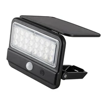 Rabalux FLAXTON kültéri solar fali lámpa mozgásérzékelővel műanyag, fekete, áttetsző, LED, 4000K, 7W, 700lm, IP54 - 77040