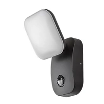 Rabalux ODIEL kültéri fali lámpa mozgásérzékelővel fém, műanyag, fekete, fehér, LED, 3000K, 12W, 850lm, IP44 - 77058