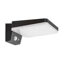 Rabalux LASSET kültéri solar fali lámpa mozgásérzékelővel fém, műanyag, fekete, fehér, LED, 4000K, 4.4W, 200lm, IP54 - 77078